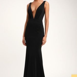 Never worn black mermaid formal dress